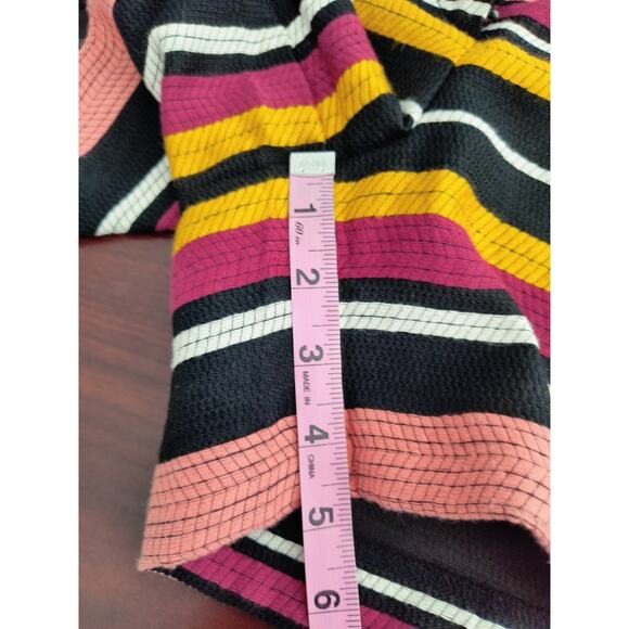 Ann Taylor Factory Shorts Wmn's Sz 6 Multicolor Striped 5" Inseam Woven Pockets - Picture 13 of 16